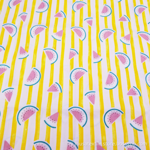 Breathable Customized Printed 100% Cotton Twill Fabric